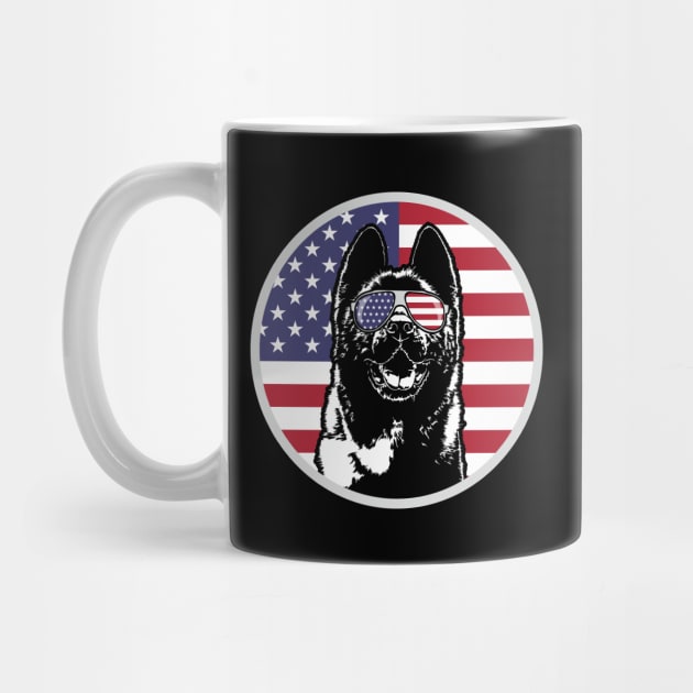 Patriotic American Akita Inu American Flag sunglasses by wilsigns